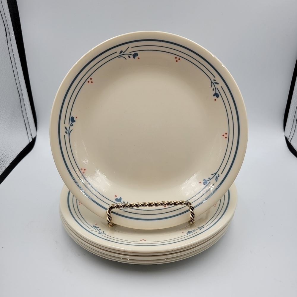 Corelle Country Violet 6 3/4" Bread and Butter Salad Dessert Plates - set of 6